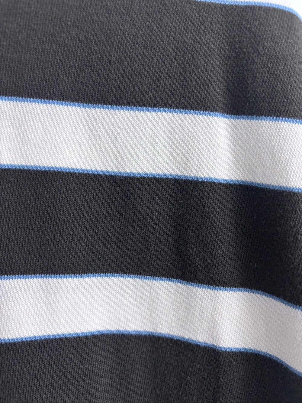 AYR Dark Grey & White Striped Crewneck with Blue Accent - Picture 3 of 7